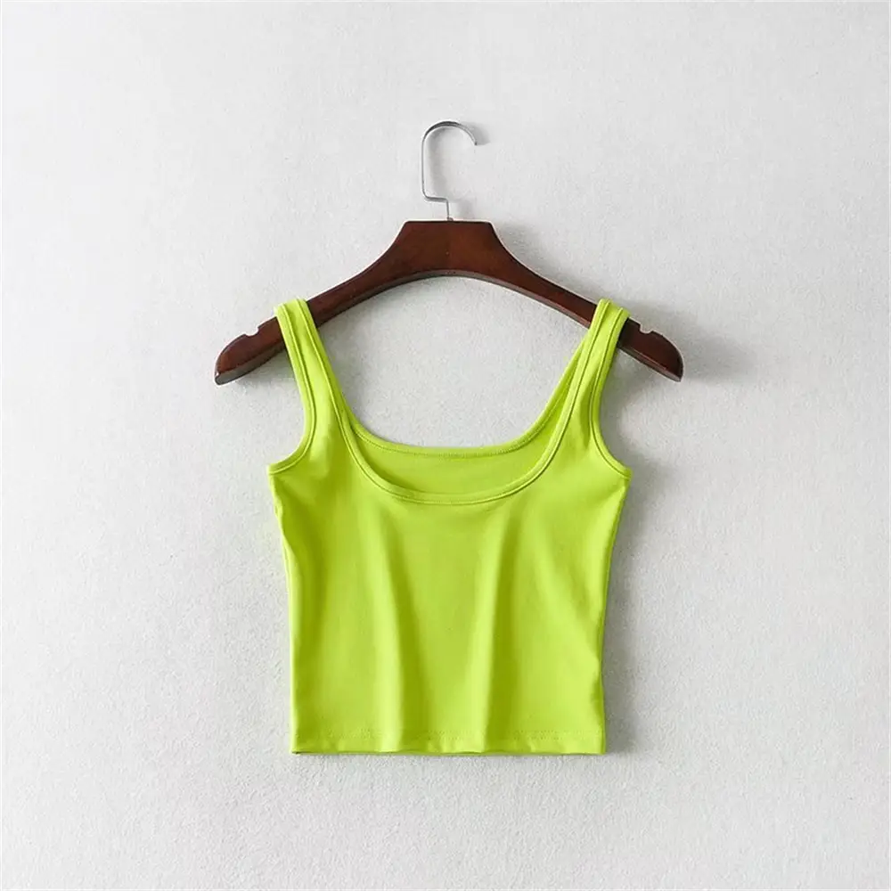 Orange Navel Sling Vest for Women Summer Wear - Image 5