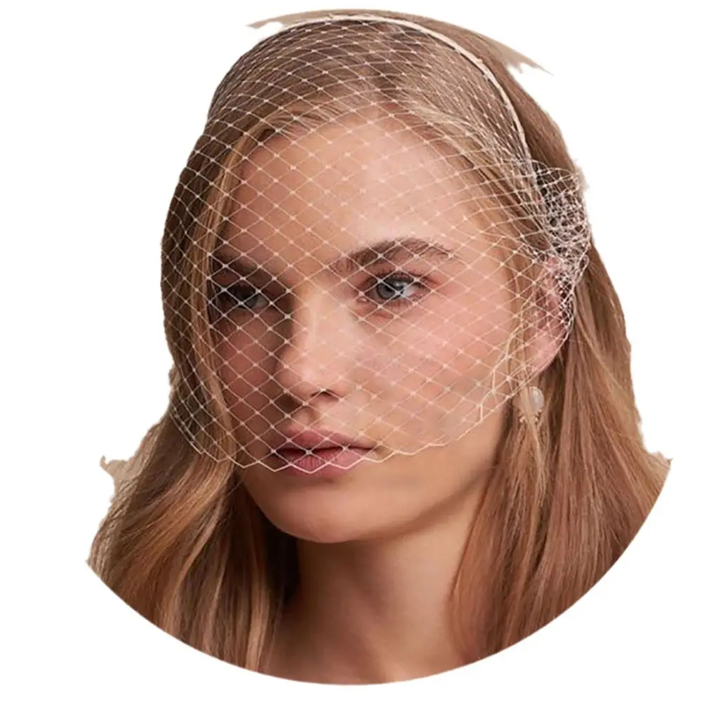 Bridal Net Headband Veil for Women Wedding Party Accessory - Image 7