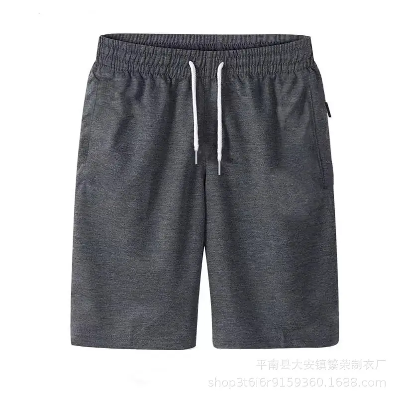 Men's Grey & Black Elastic Waist Shorts Set - Image 28