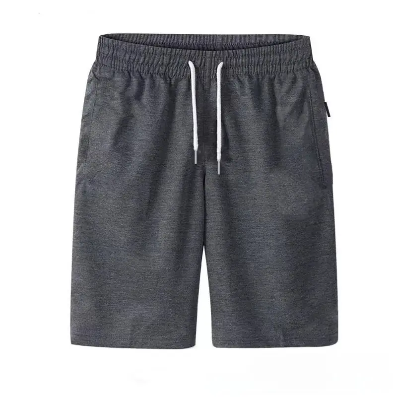Men's Grey & Black Elastic Waist Shorts Set - Image 12