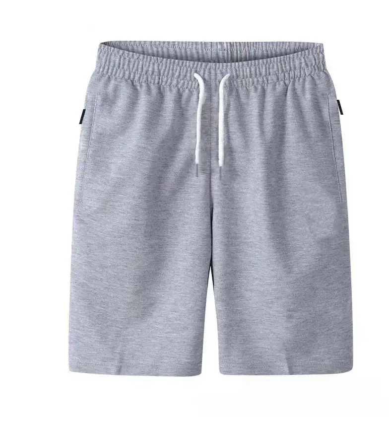 Men's Grey & Black Elastic Waist Shorts Set - Image 5