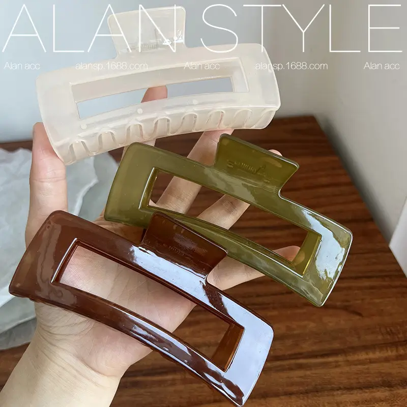Korean Style Jelly Color Hair Clip for Women - Image 7