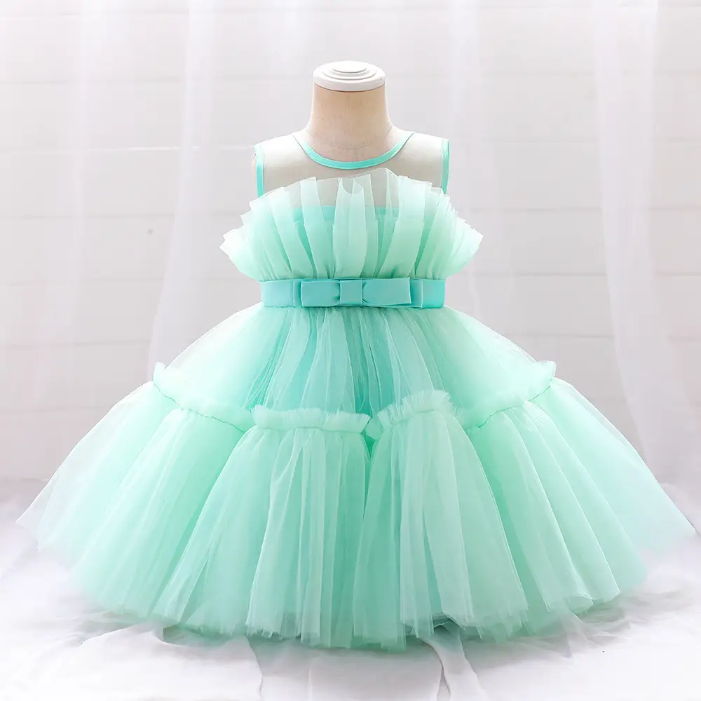 Orange Tulle Tutu Skirt Girls Dress for Birthday Party - Image 16