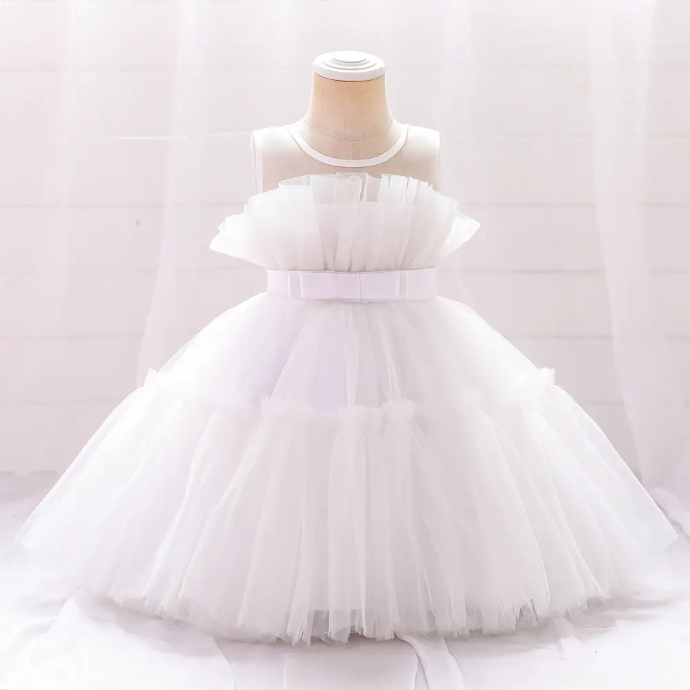 Orange Tulle Tutu Skirt Girls Dress for Birthday Party - Image 3