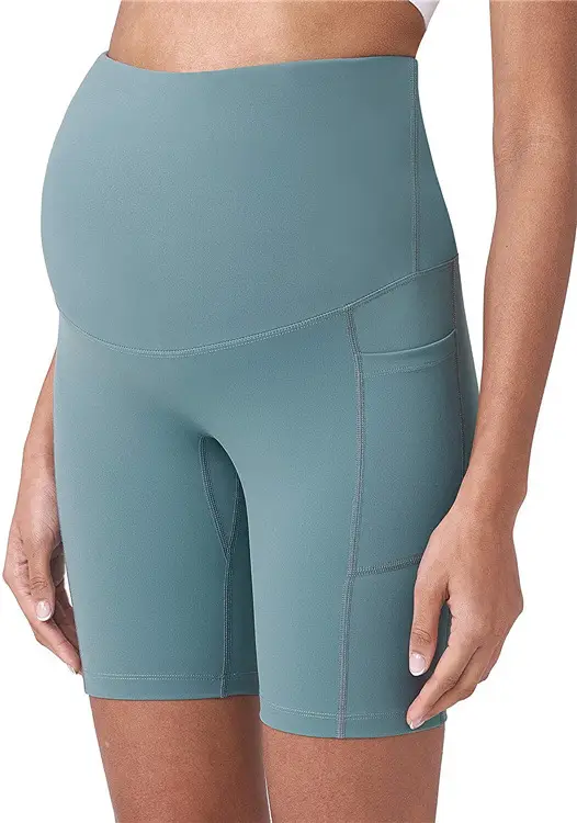 Black High Waist Sports Yoga Pants for Pregnant Women