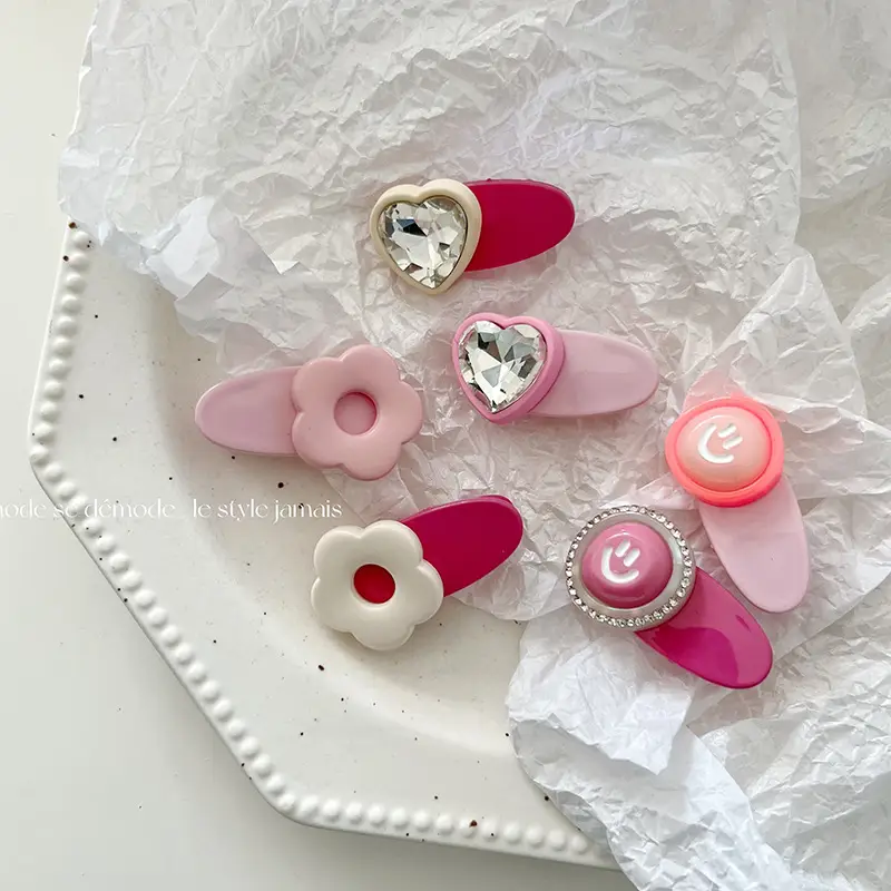 Cute Heart & Flower Hairpins for Girls - Image 7