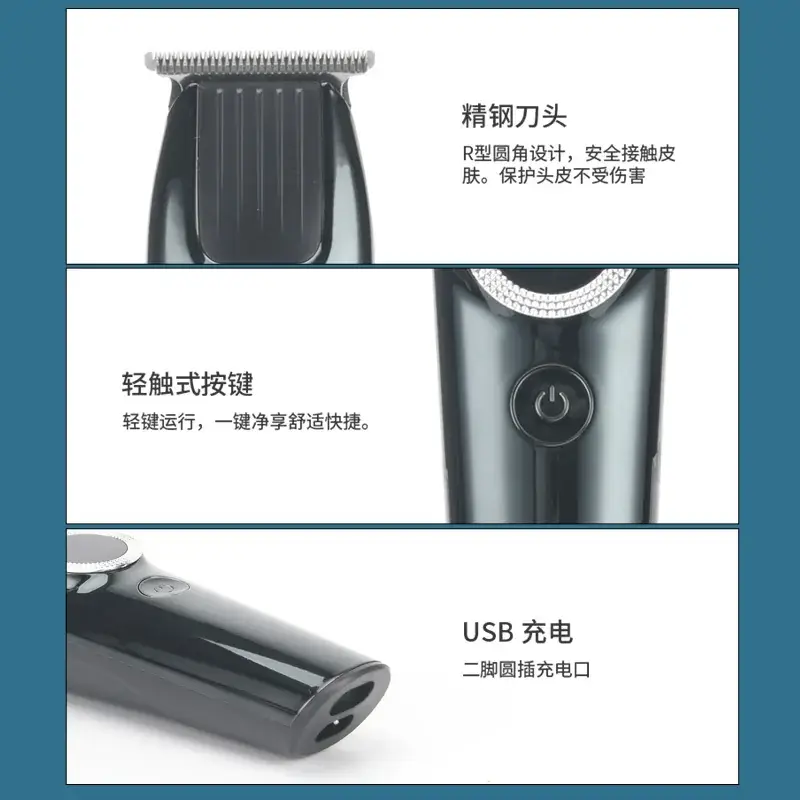 Wireless Rechargeable Electric Hair Clipper with Waterproof Design - Image 3