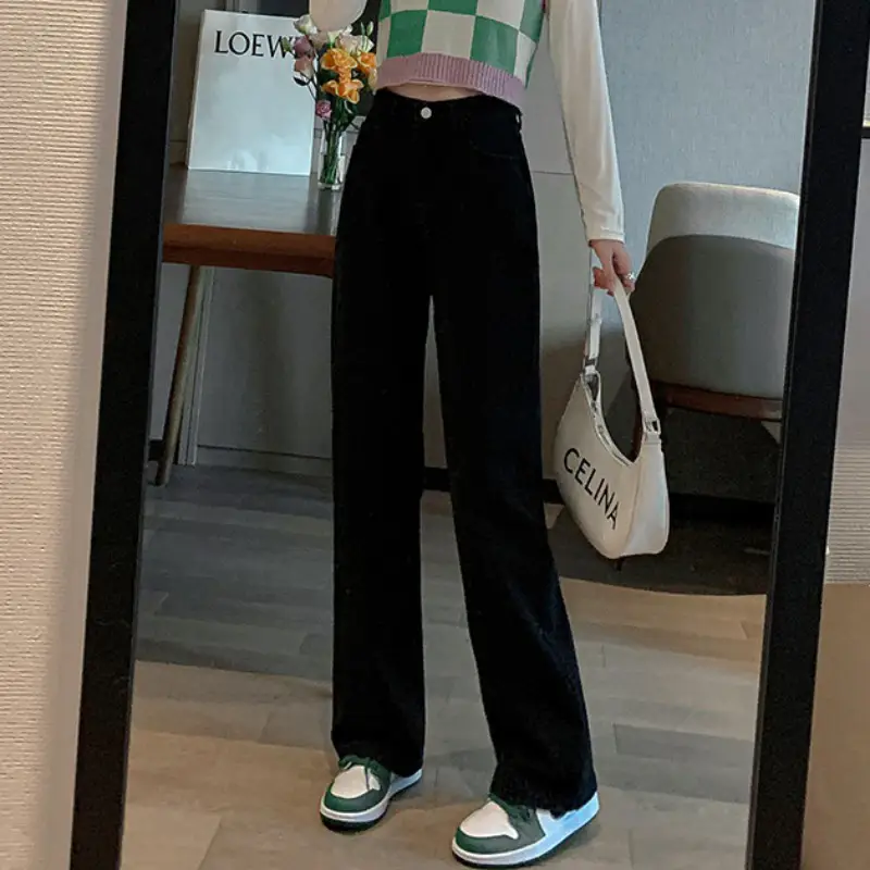 Vintage Wide Leg Jeans Women 2022 High Waist Loose Straight - Image 7
