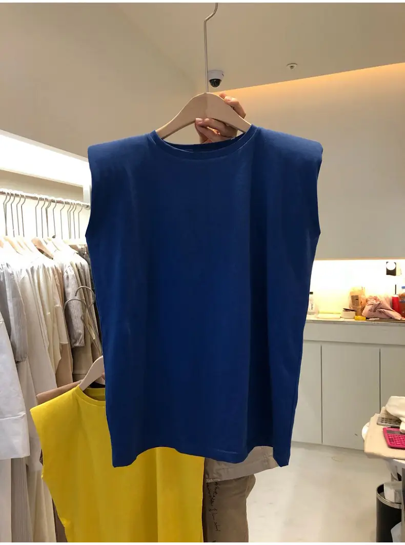 2025 White Sleeveless Vest for Women Loose Round Neck — feature 19