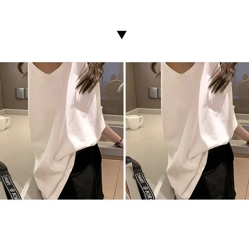 2025 White Sleeveless Vest for Women Loose Round Neck — feature 5