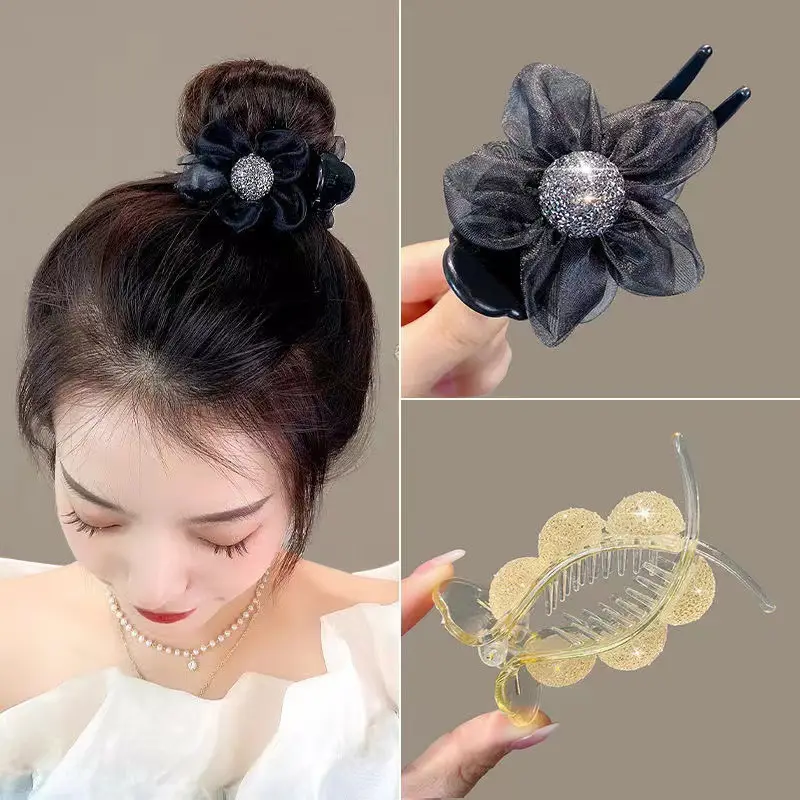 Duckbill Hairpin Clip Sunflower Ball Head Grasp Clip - Image 9