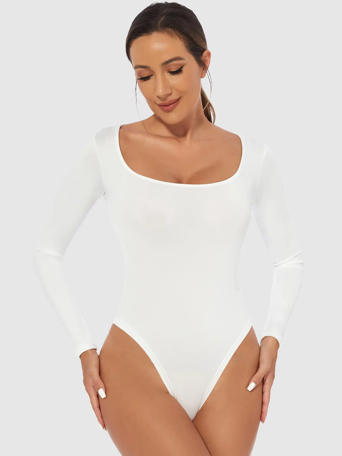 Black Slim Fit Women's T-Shirt Jumpsuit Set - Image 16