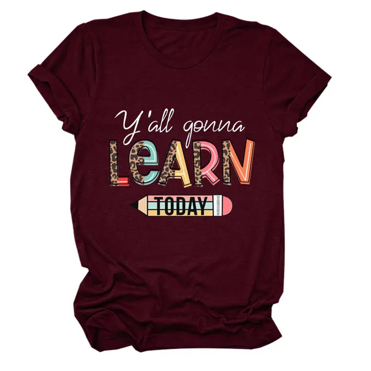 Women's Yellow Learn Today Graphic T-Shirt - Image 11