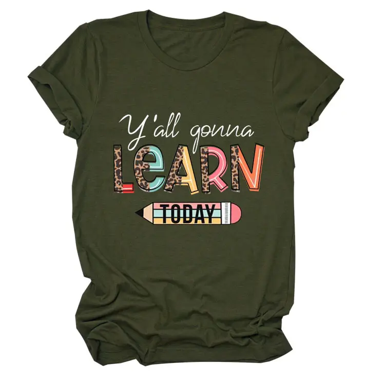 Women's Yellow Learn Today Graphic T-Shirt - Image 12