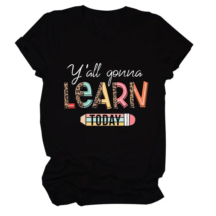Women's Yellow Learn Today Graphic T-Shirt - Image 13