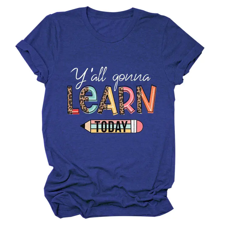 Women's Yellow Learn Today Graphic T-Shirt - Image 15