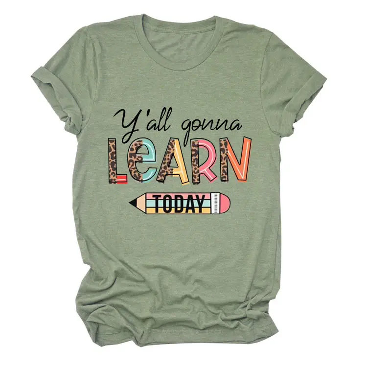 Women's Yellow Learn Today Graphic T-Shirt - Image 25