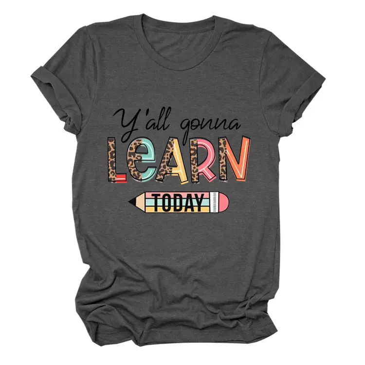 Women's Yellow Learn Today Graphic T-Shirt - Image 3