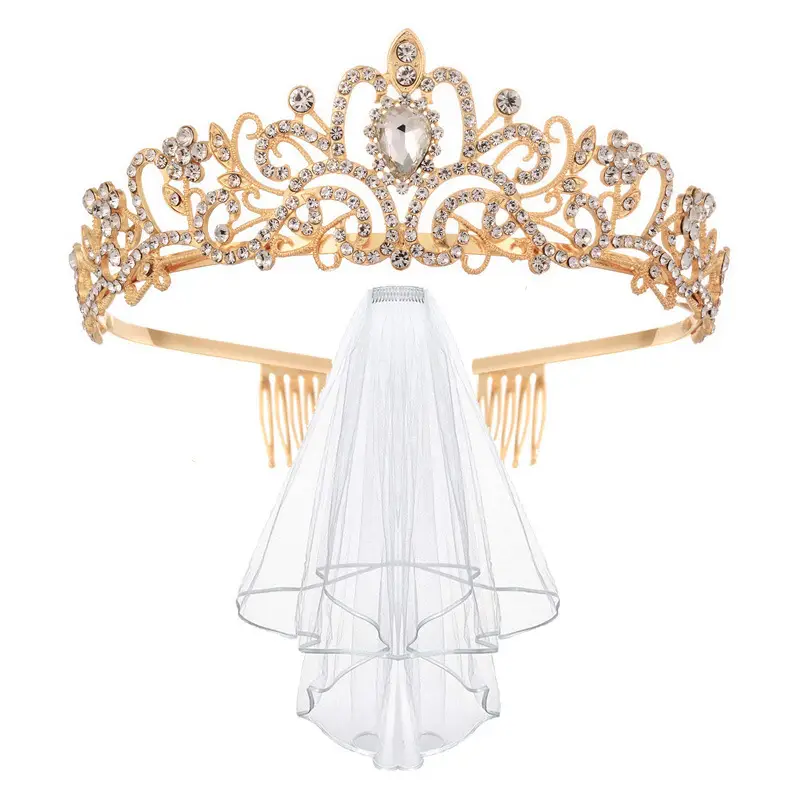 Bride to Be Saree Headband with Diamond Design - Image 10