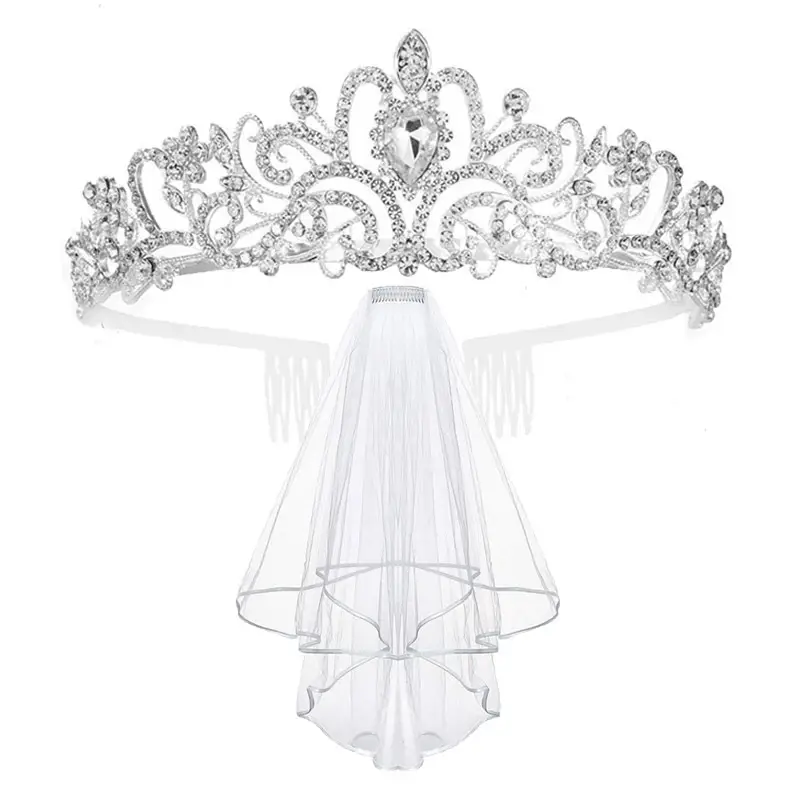 Bride to Be Saree Headband with Diamond Design - Image 8
