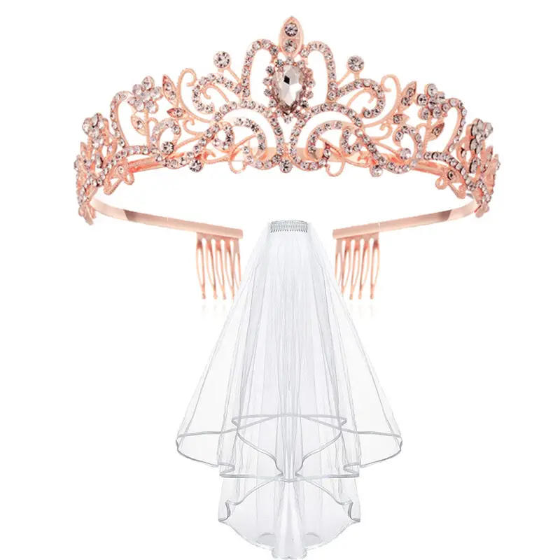 Bride to Be Saree Headband with Diamond Design - Image 9