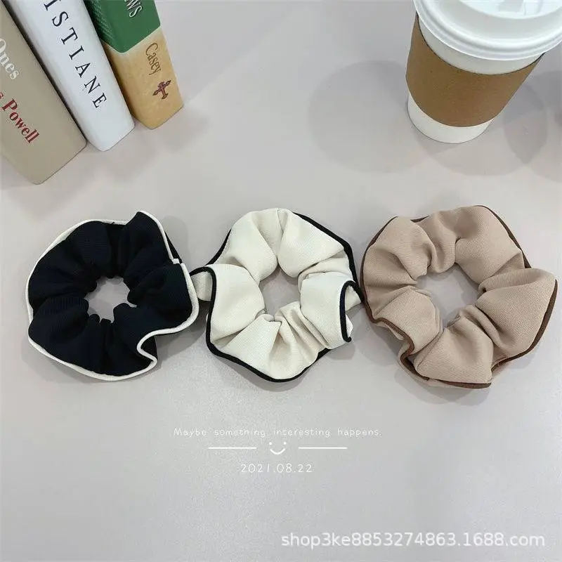 Women's Korean Style Hair Ring with Black Trim - Image 2