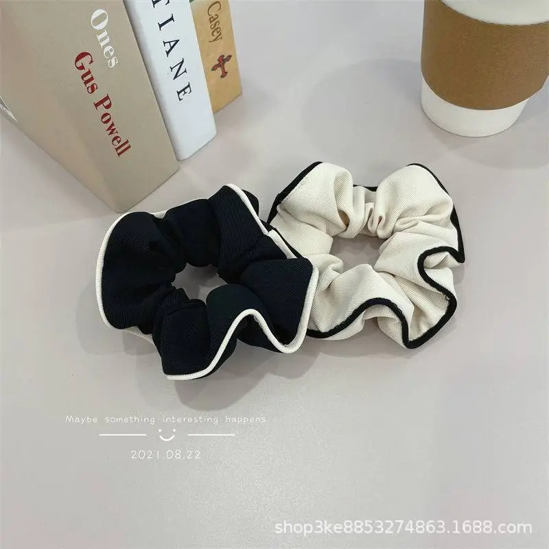 Women's Korean Style Hair Ring with Black Trim - Image 4