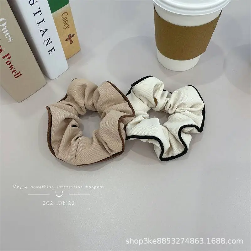 Women's Korean Style Hair Ring with Black Trim - Image 5