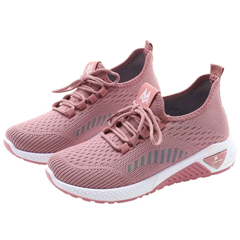 Women's Shoes 2024 Spring and Summer Old Beijing Versatile Breathable Fly-Knit Soft-Soled Mom Shoes Sneakers Women's Shoes Foreign Trade Comfortable - Image 5