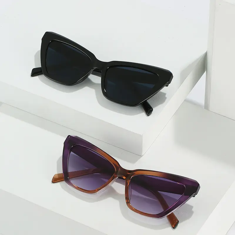 Cat-Eye Sunglasses European American Style Trendy Candy-Colored Glasses Versatile Ins Sunglasses for Women Wholesale - Image 9