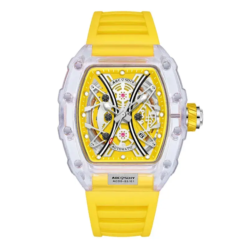 Men's Transparent Quartz Watch with Luminous Dial - Image 11