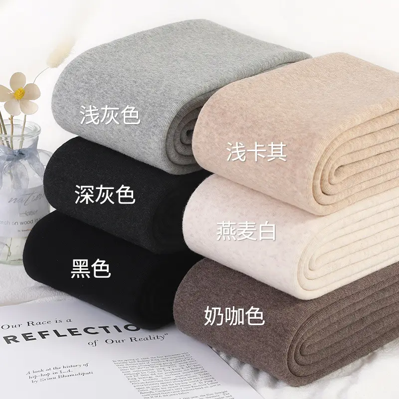 Extra Thick Lined Warm Cotton Leggings Women's Fleece Lined Tall Japanese Pantyhose - Image 10