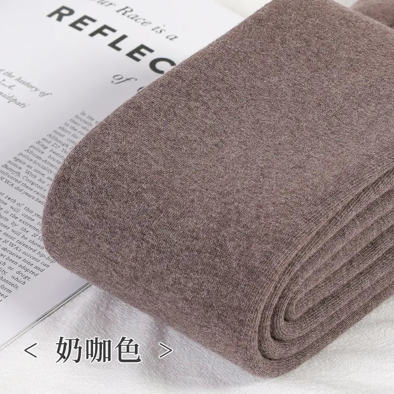 Extra Thick Lined Warm Cotton Leggings Women's Fleece Lined Tall Japanese Pantyhose - Image 6