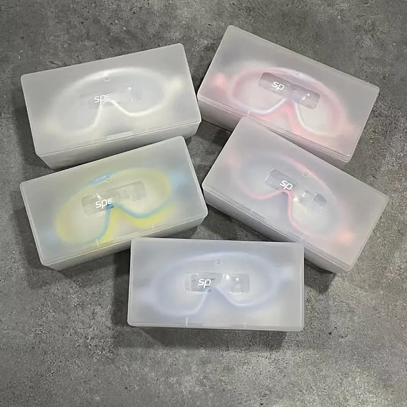 High-Definition Swimming Goggles with Large Frame for Boys and Girls with Earplugs Waterproof and Anti-Fog Casual Swimming Goggles — feature 1