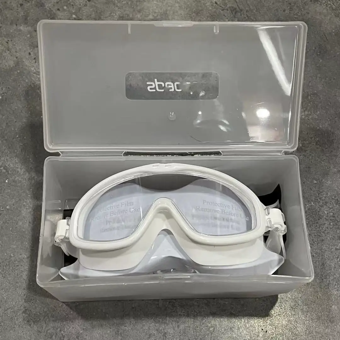 High-Definition Swimming Goggles with Large Frame for Boys and Girls with Earplugs Waterproof and Anti-Fog Casual Swimming Goggles — feature 3