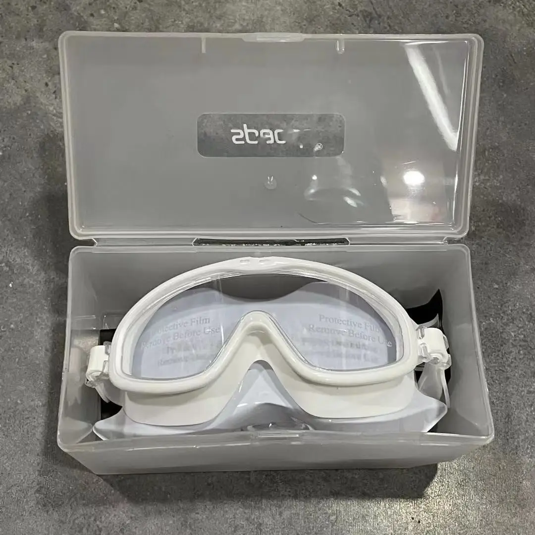 High-Definition Swimming Goggles with Large Frame for Boys and Girls with Earplugs Waterproof and Anti-Fog Casual Swimming Goggles