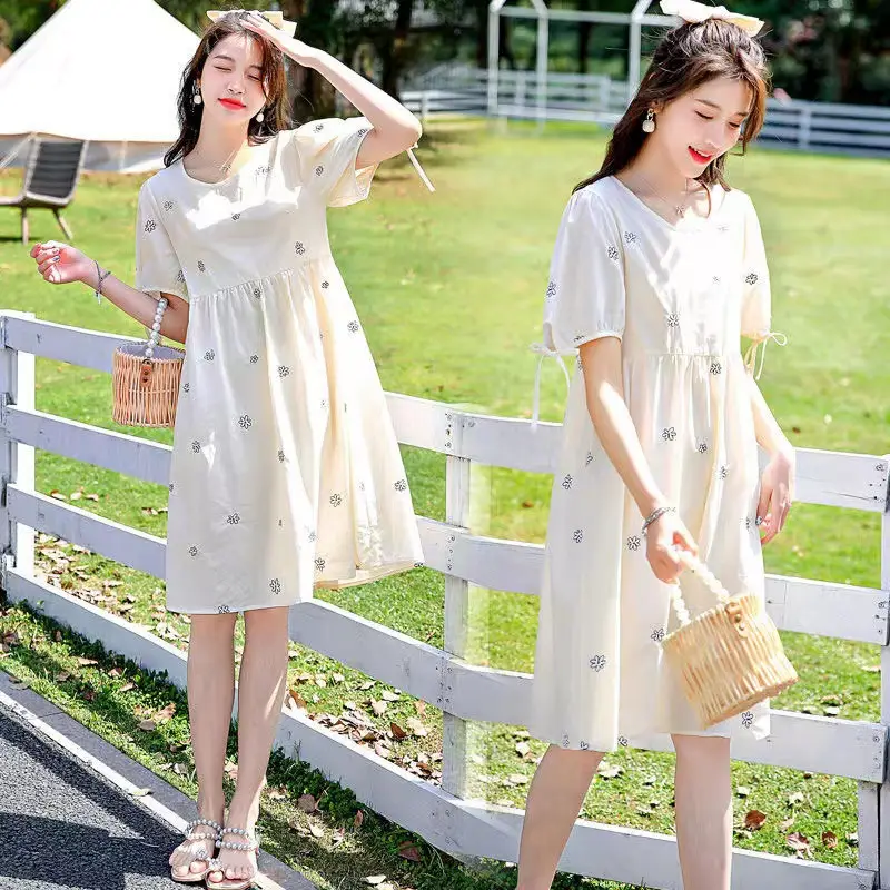 Pregnant Women Printed Summer Dress 2022 Top Grade Maternity — feature 4
