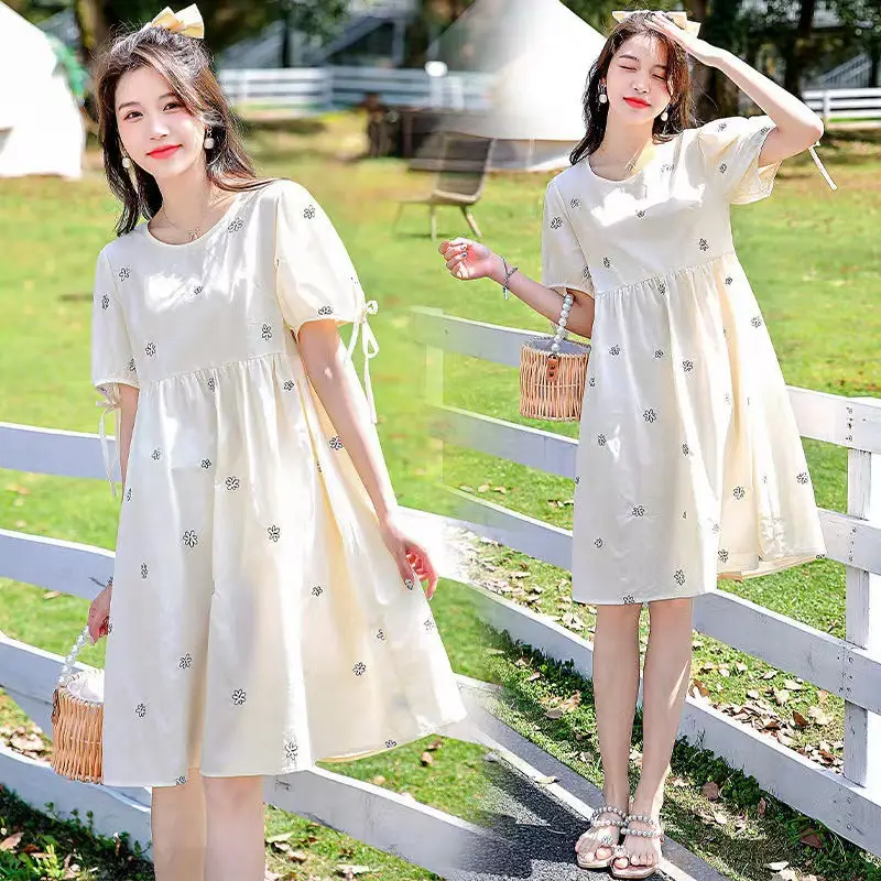 Pregnant Women Printed Summer Dress 2022 Top Grade Maternity — feature 5