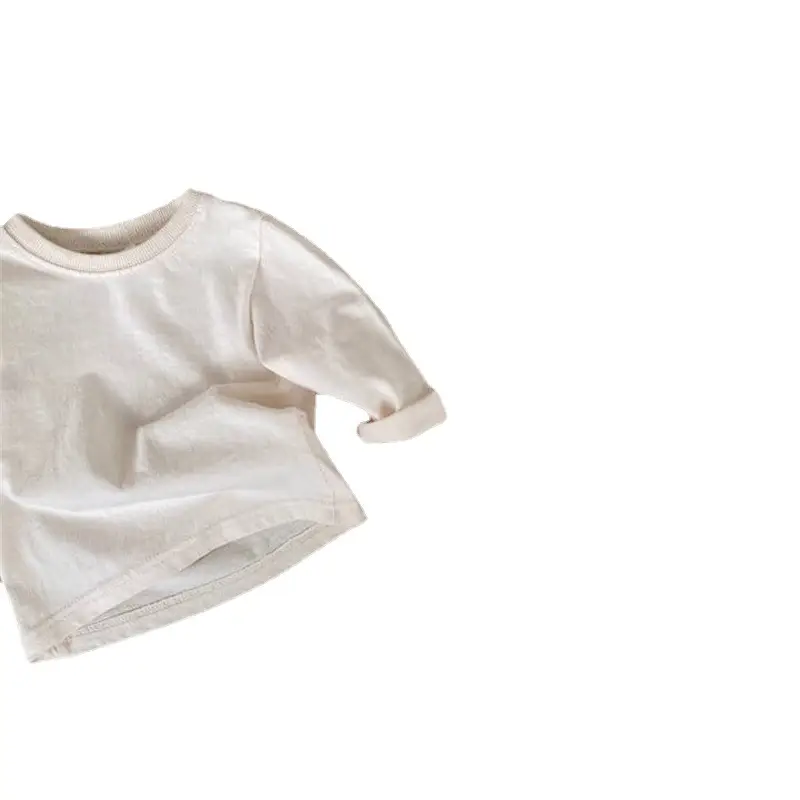 Baby Hooded T-Shirt Set White Striped Korean Style - Image 5