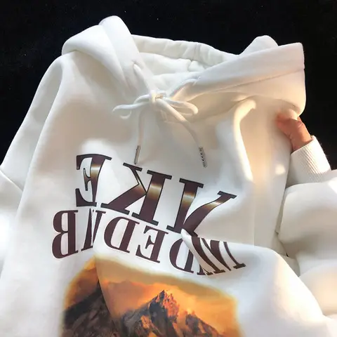 Women Black Fleece Hoodie Like Madeduab Graphic