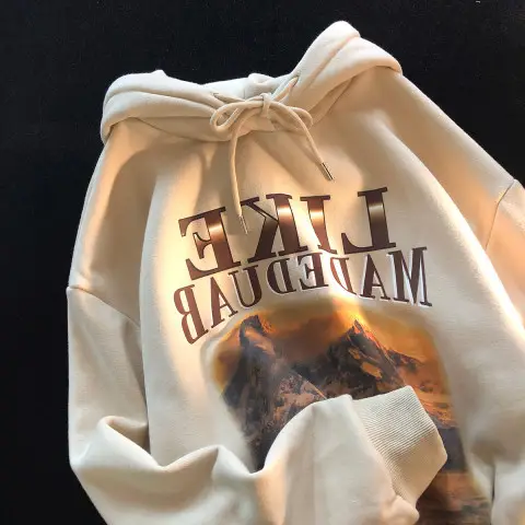 Women Black Fleece Hoodie Like Madeduab Graphic