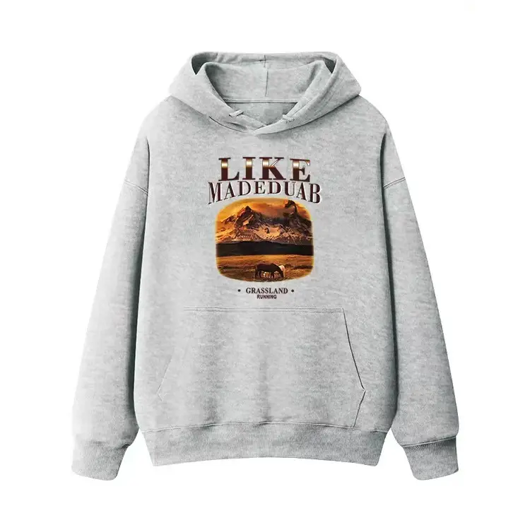 Women Black Fleece Hoodie Like Madeduab Graphic