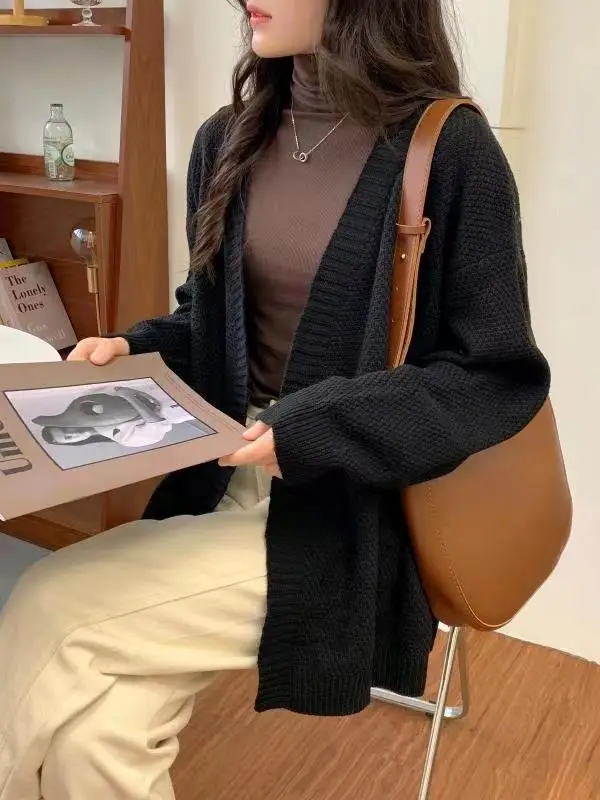 Maoning French Knitted Cardigan Women's Sweater — feature 10