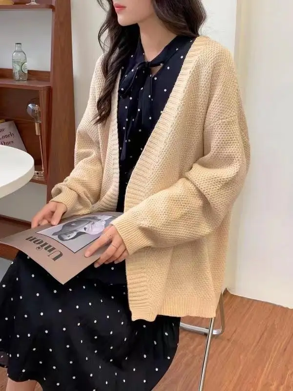 Maoning French Knitted Cardigan Women's Sweater — feature 8