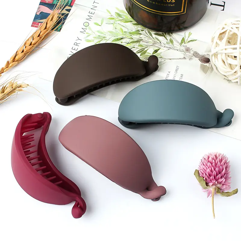 Fashion Frosted Banana Clip for Ponytail - Image 12