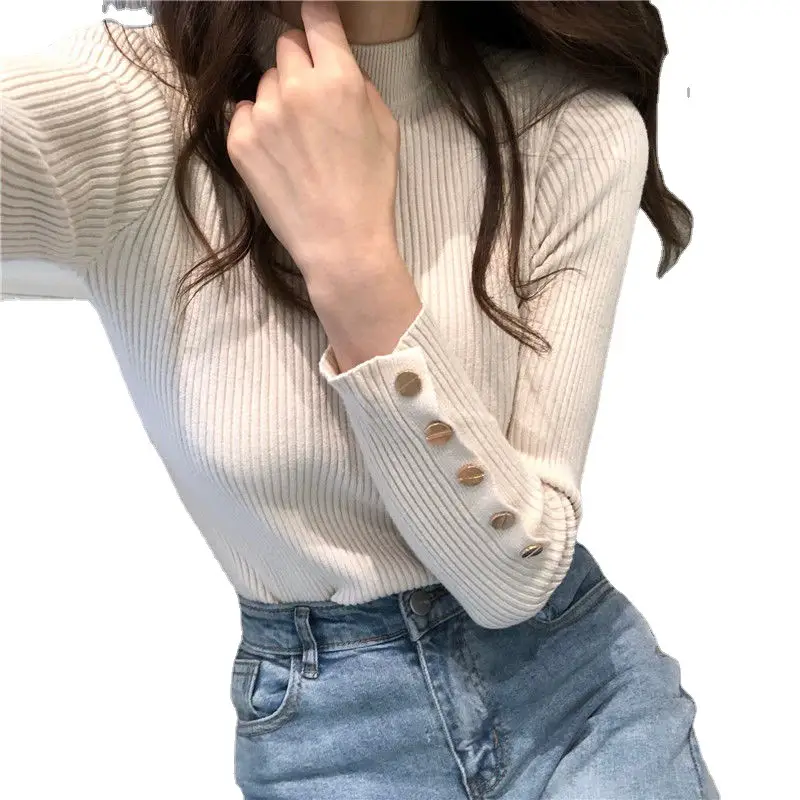 New Korean Style Slim Fit Turtleneck Sweater
