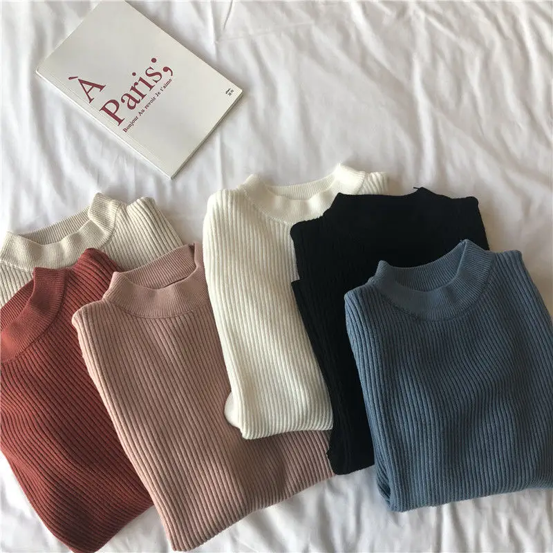 New Korean Style Slim Fit Turtleneck Sweater — feature 3
