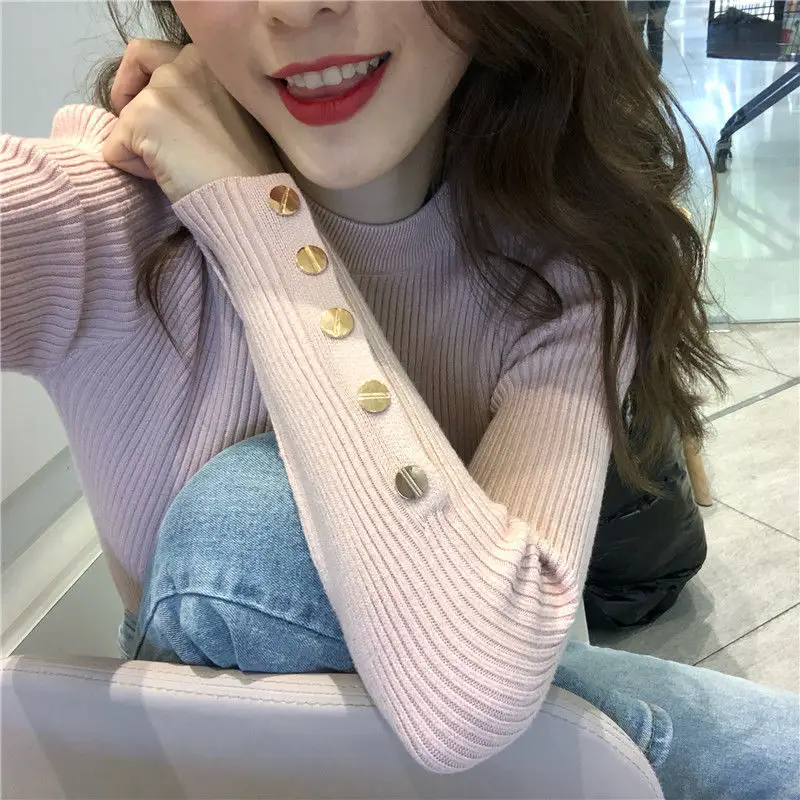 New Korean Style Slim Fit Turtleneck Sweater