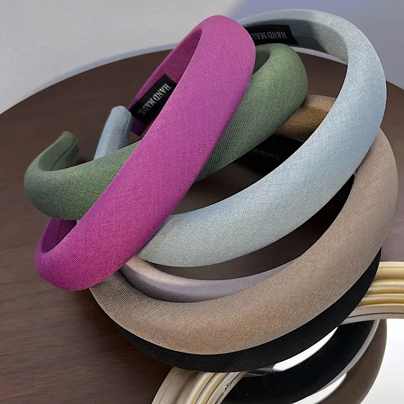 Purple French Style Headband with Wide Edge — feature 2