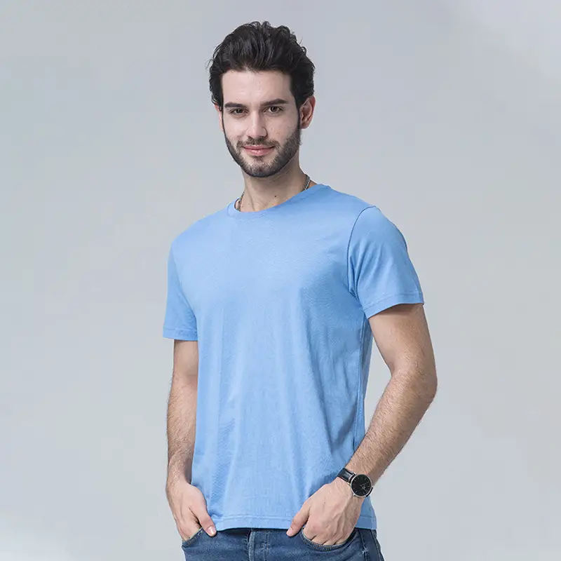 Orange Combed Cotton Short Sleeve T-Shirt 170g - Image 27